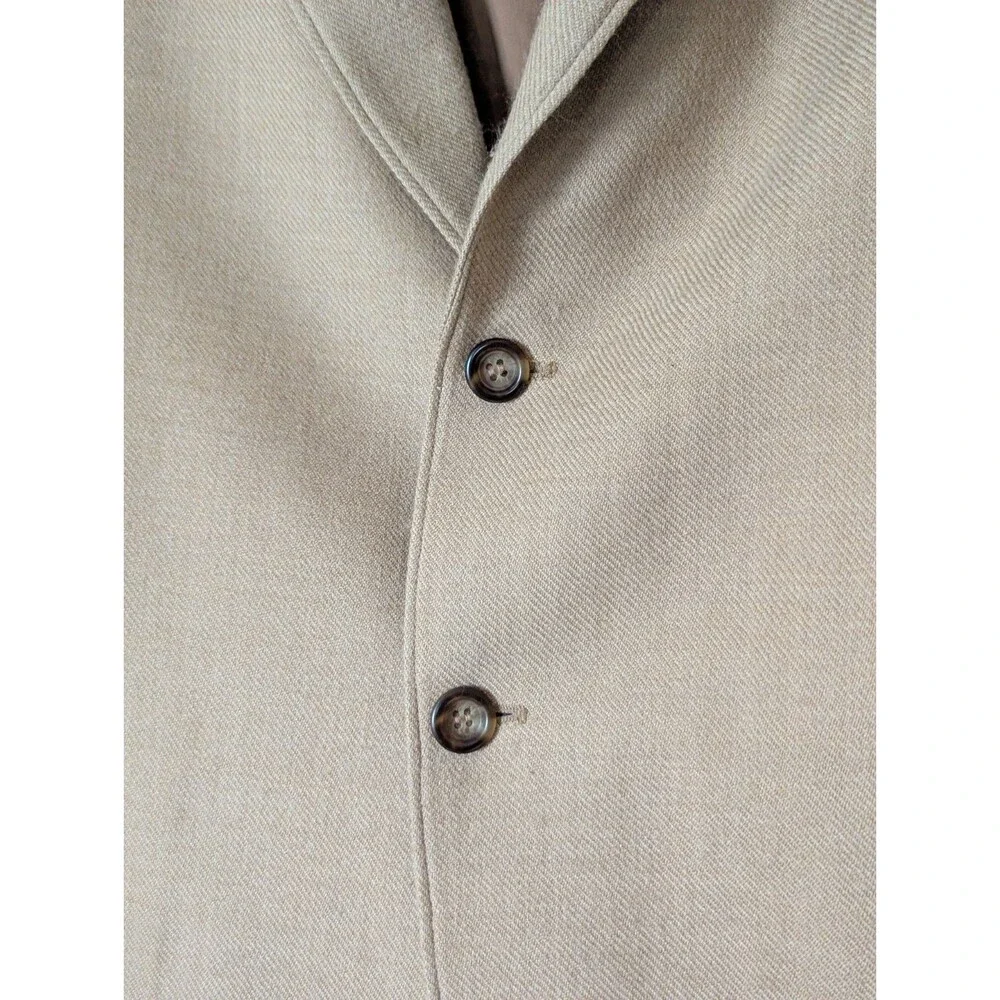 Circle S Western Wool Blazer Jacket 48L Carmel Brown Rodeo Sport Coat Pockets
